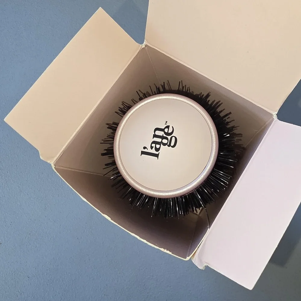 L'ange Siena Argan-Infused Round Brush Blush 53mm‎ Nylon Bristle Hair Styling